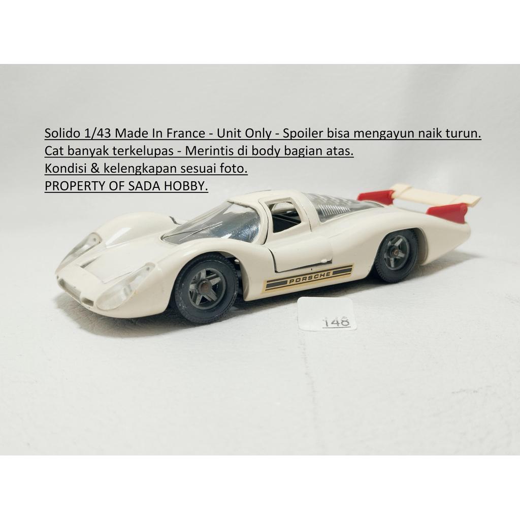 Vintage Diecast Solido 1/43 Porsche 908 Putih France Unit Only