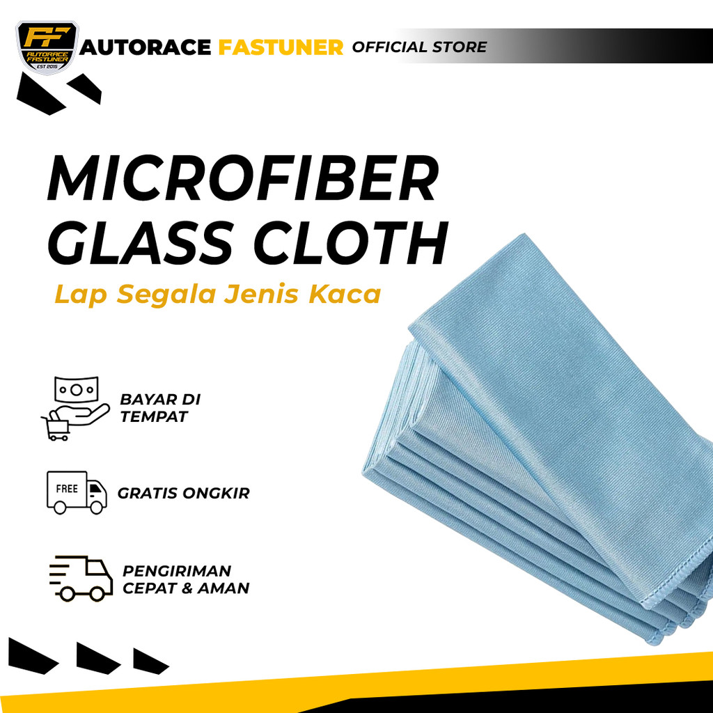 Lap Microfiber Kaca Glass Cloth lap jendela kaca spion visor helm mobil motor lap lensa kamera kompu