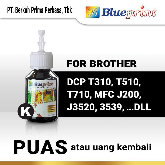 Tinta Brother BLUEPRINT Refill For Printer Brother 100ml 4 Warna - Hitam
