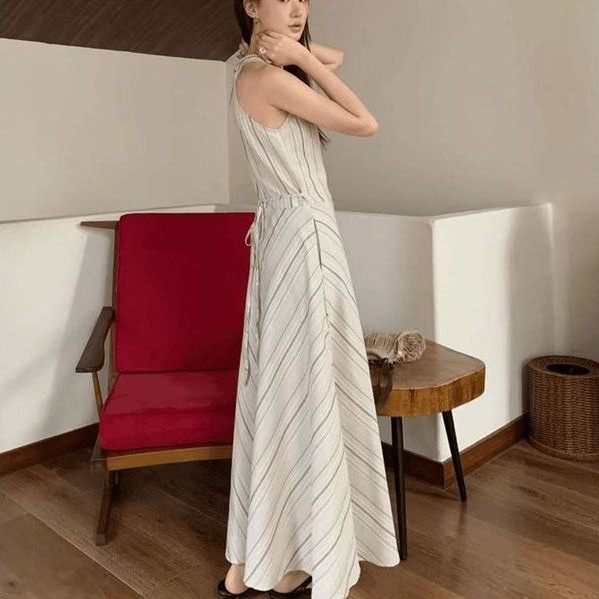 [COD]Bohemian Stripe Sling Dress Bohemian Stripe Sling Dress Bohemian Stripe Sling Dress