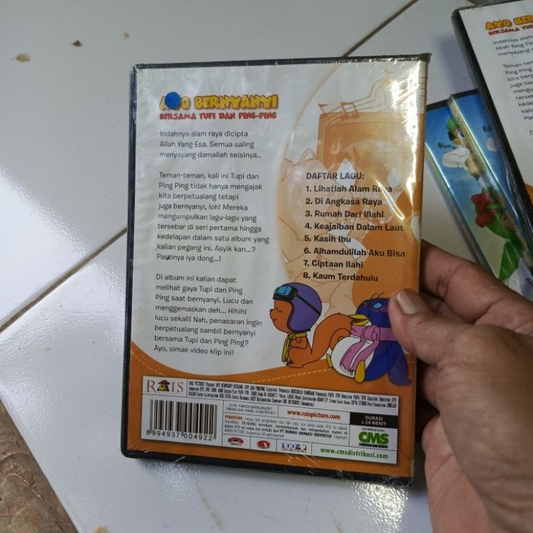 Ayo Bernyanyi Bersama Tupi dan Ping-Ping VCD Original-Di GB4
