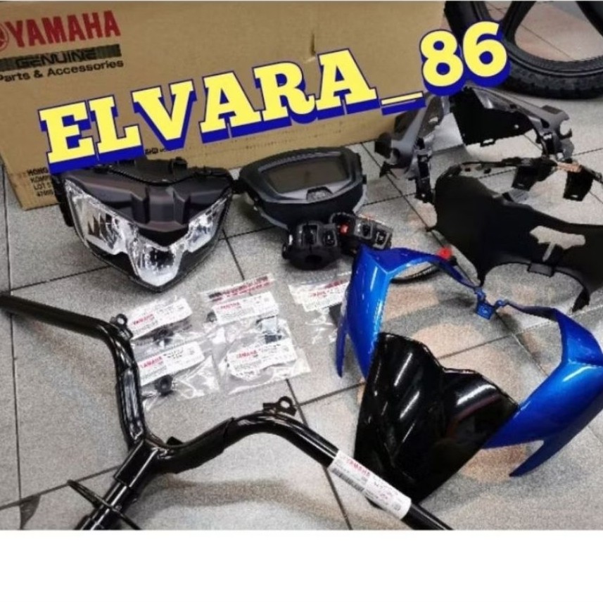 Paket upgrade batok Lampu depan set Yamaha Mx king new LED  V2 Asli original YGP