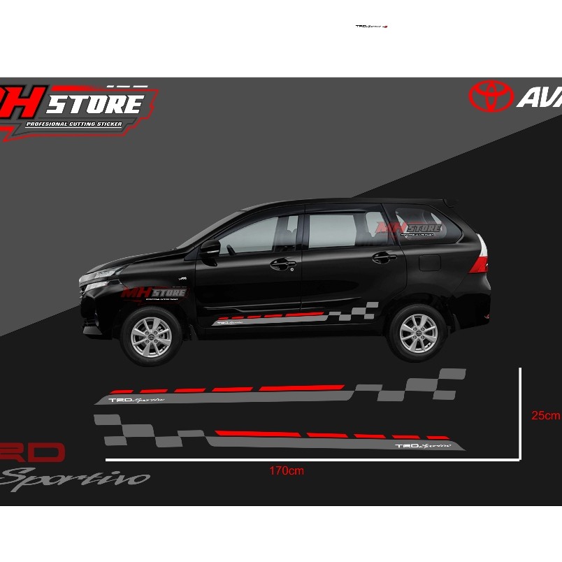 stiker mobil avanza list body mobil avanza stiker keren variasi mobil avanza
