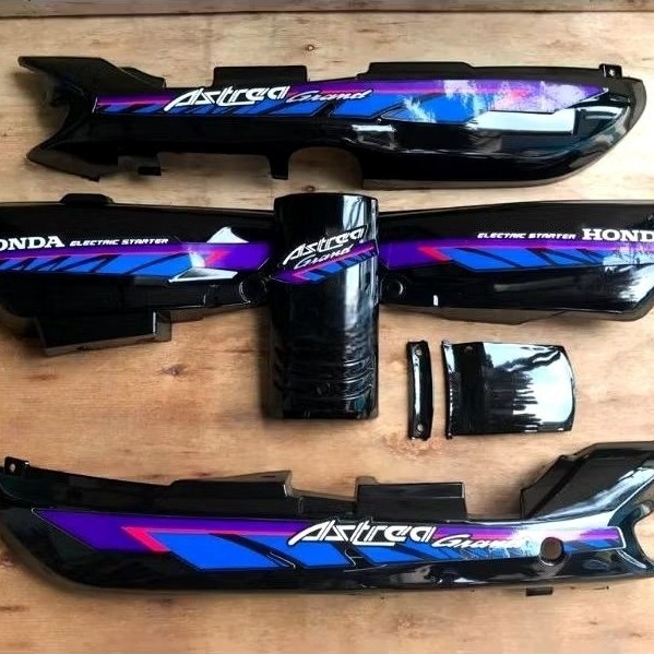 Paket Cover Body Bodi Astrea Grand Legenda Impressa Body Astrea Grand Sabit ungu Biru