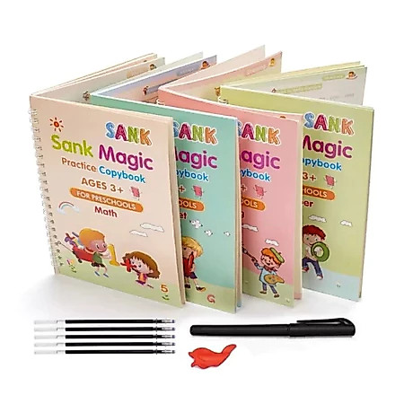 Sank Magic Practice Book Set 4 Books + Pen