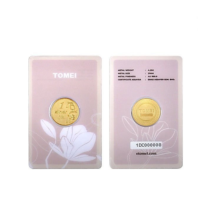 Logam Mulia Malaysia Koin Emas 1 Dinar Tomei (4,25 gr)