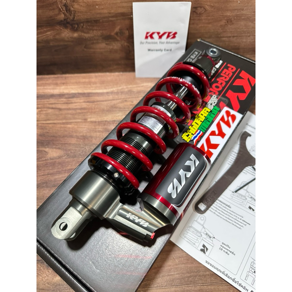 [KYB K-ALPHA] KYB THAILAND RG1-1000-2X (RED) 330 MM SINGLE SHOCK BREAKER/SOKBEKER TABUNG BAWAH BELAK