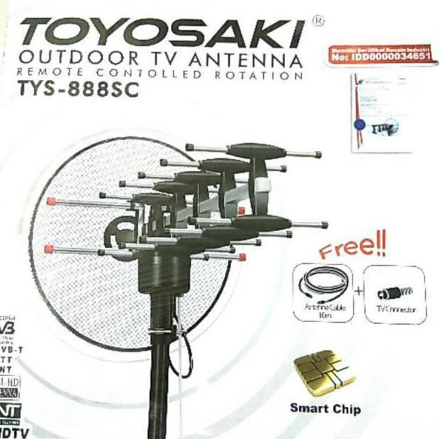 Antena TV Remote Control Outdoor Toyosaki 888 SC / Antena TV Luar TV