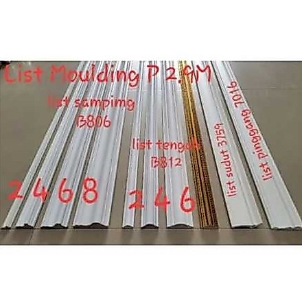 List moulding PVC/wall moulding/list pvc/moulding/list gold