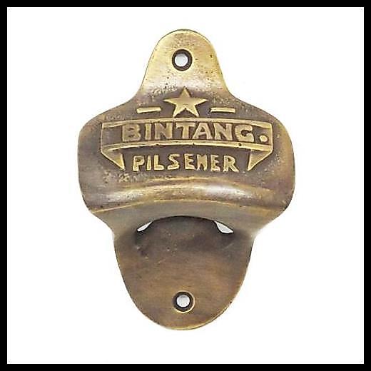 New Product 3" Pembuka Botol Kuningan / Bottle Cap Opener - Bir Bintang / Bto1020