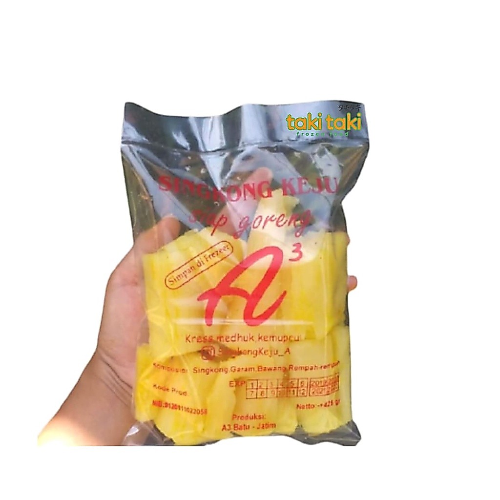 Singkong Keju A3, Singkong Keju Beku, Singkong Keju Snack Frozen