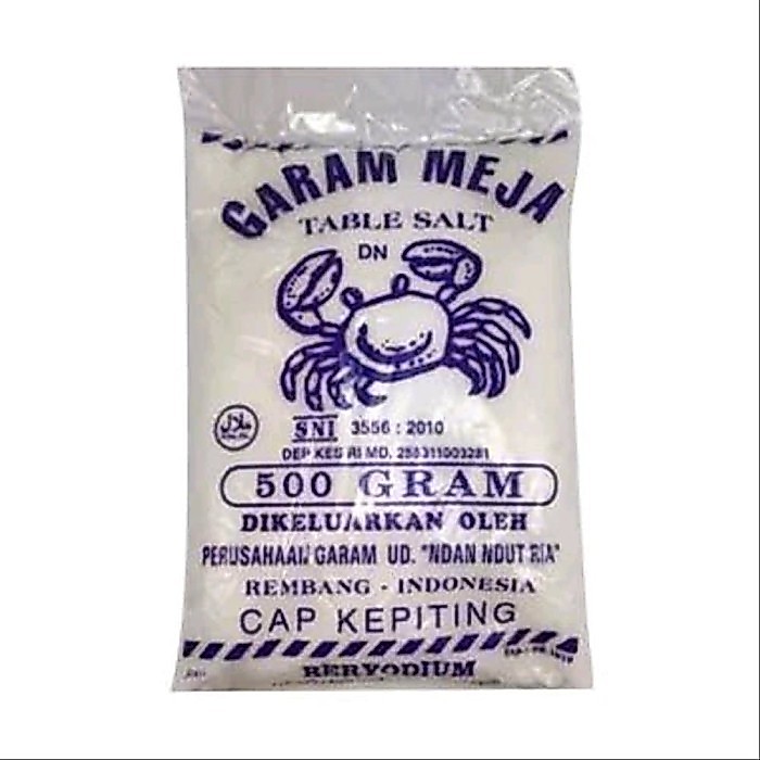 Garam Meja Cap Kepiting 500gr
