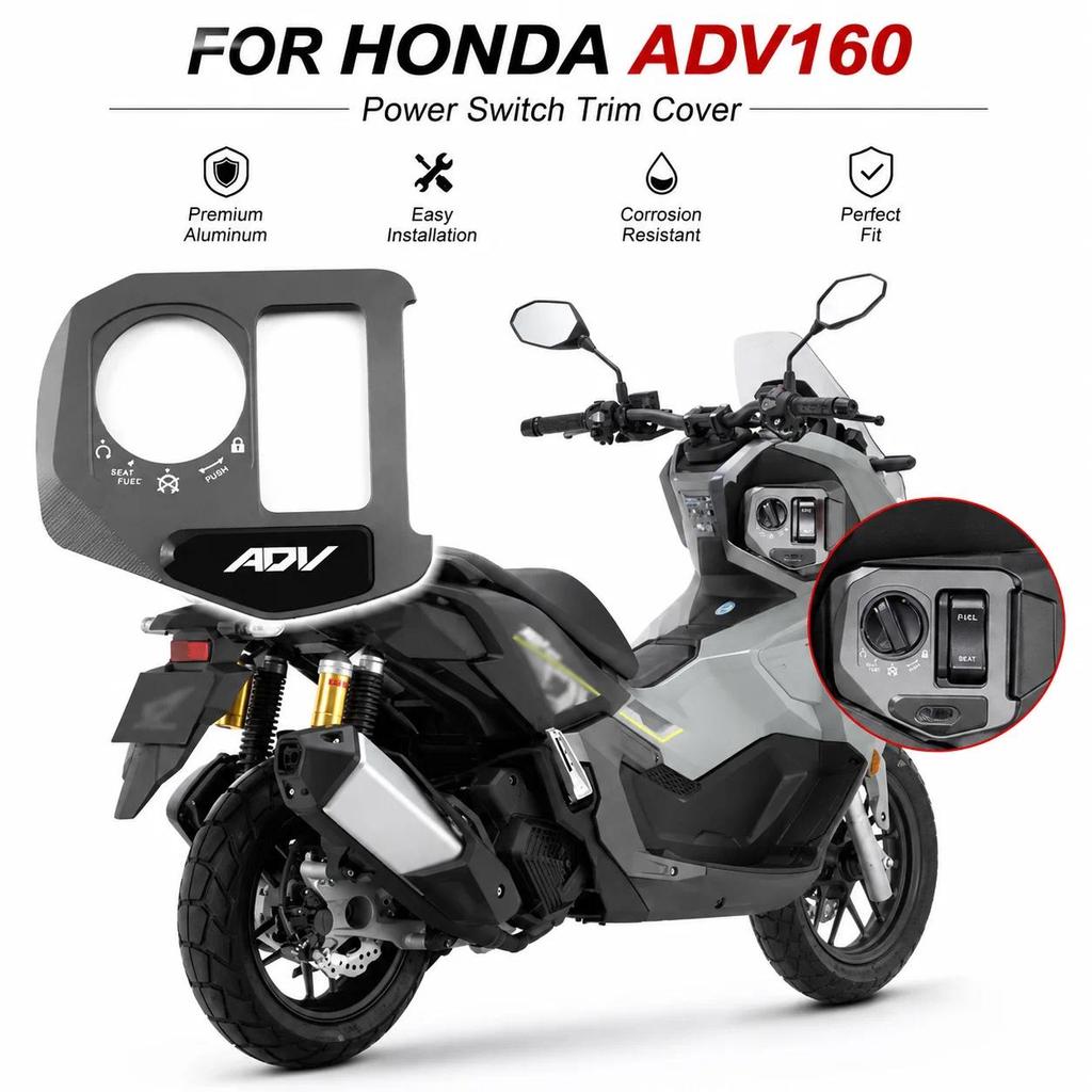 ADV Motorcycle Accessories Ignition Switch Cover Electric Door Lock Button Cover Protector For HONDA