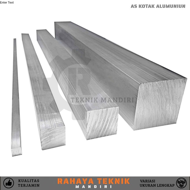 as aluminium kotak 38mm x 38mm x 500mm