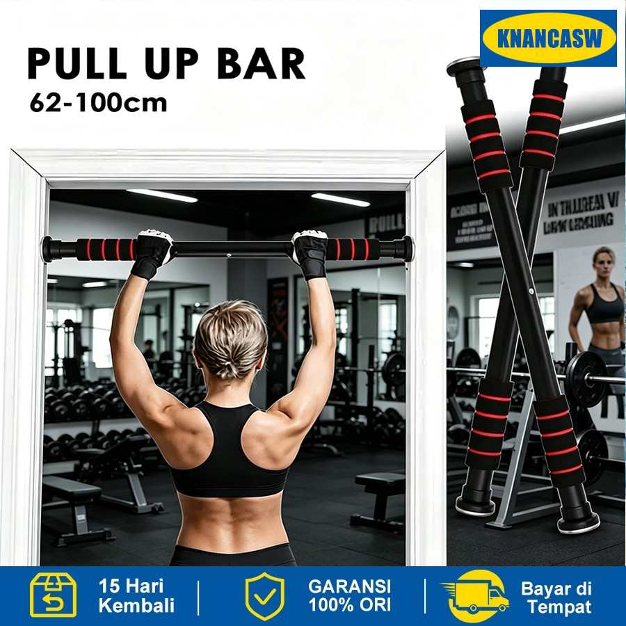 COD Tiang Tarik Pull Up Bar 60-100cm Adjustable Beban 250kg Anti Slip
