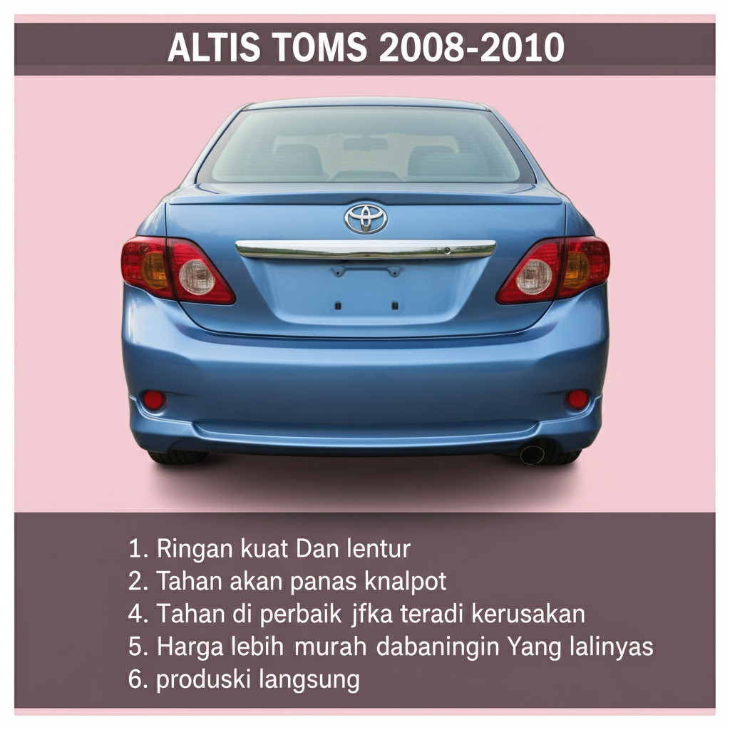 BODYKIT Altis 2008 2009 2010 TOMS BODY KIT COROLLA ALTIS TOMS
