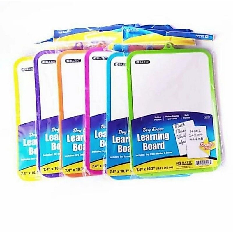 Bazicz Dry-Eraze Learming board Papan tulis whiteBoard kecil