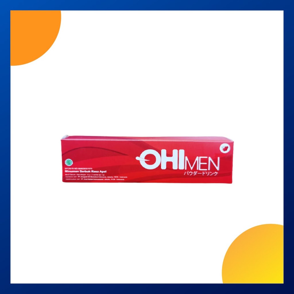 Ohimen Minuman Serbuk Rasa Apel 3 Gram Box 2 Sachet
