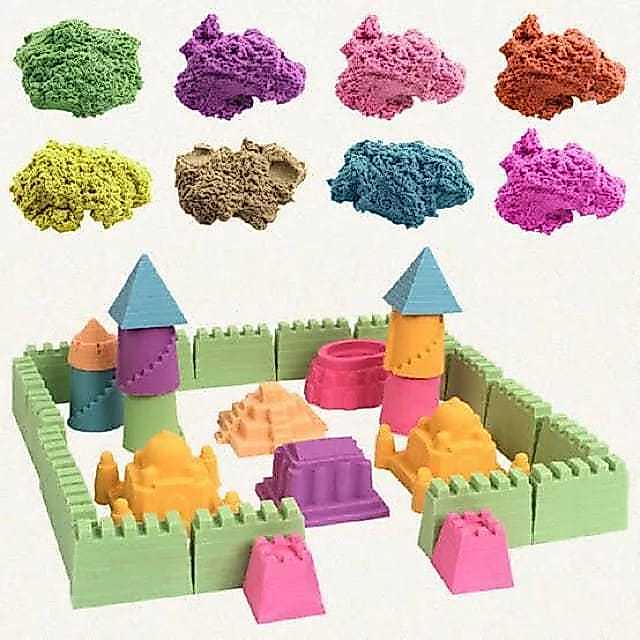 Mainan Pasir Pasiran REFILL 1KG 1/2 kg Pasir Ajaib / Play Sand / 1KG Mainan Anak / Mainan Edukasi