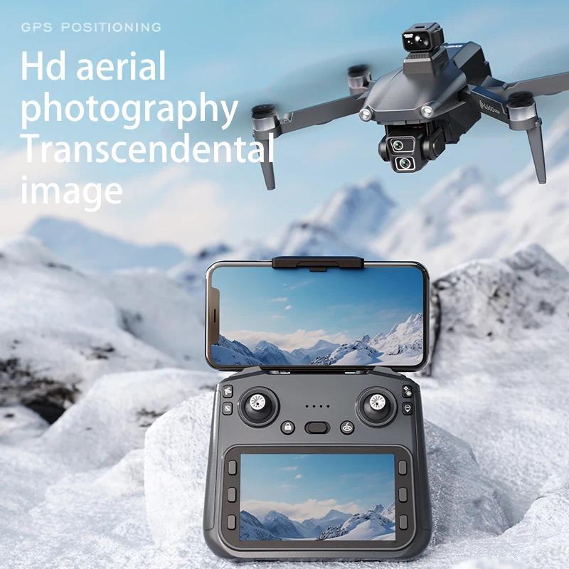 Drone kendali jarak jauh L600-1/L600 PRO MAX dengan layar, kamera ganda 4K, drone profesional dengan