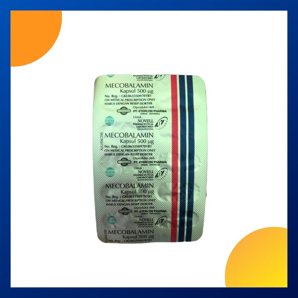 MECOBALAMIN GENERIK NOVELL 500 MCG 1 BLISTER @ 10 KAPSUL