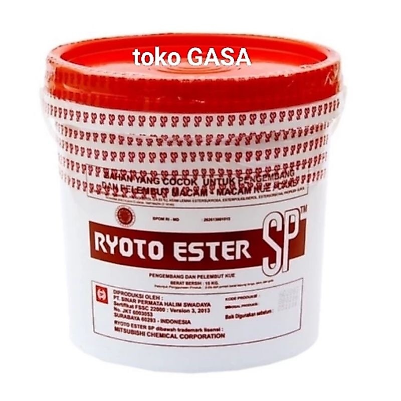 Pelembut Kue Sp Ryoto Ester 250gr/sp riyoto/Cake emulsifier/pengembang kue/ SP/PENGEMULSI/ Emulsifie