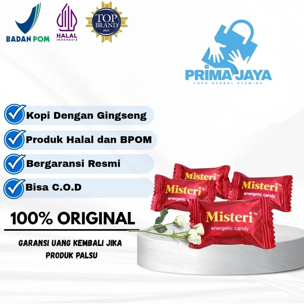 Permen Misteri Candy Original 30pcs Energentic | Permen Kopi Dengan Gingseng | Misteri 30pcs Energen