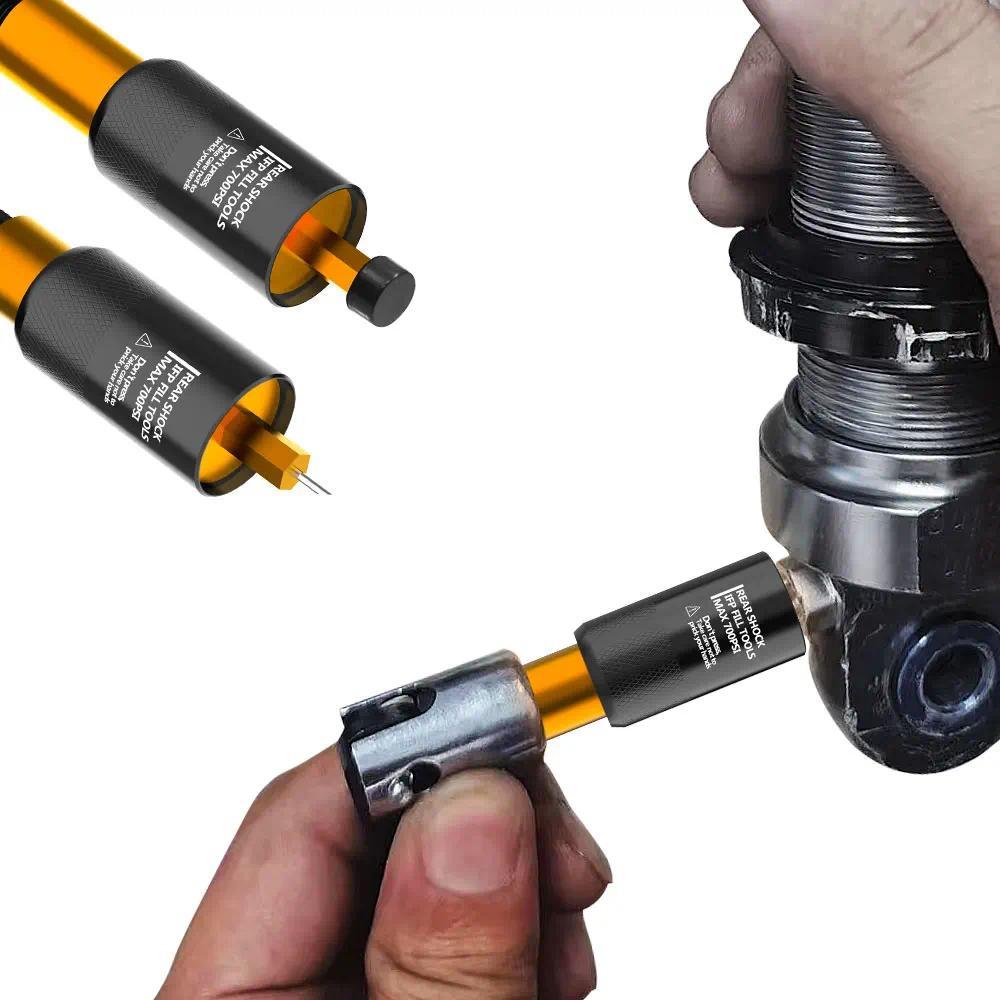 Alat Adaptor Pengisi Jarum Inflator Shock Belakang Sepeda Profesional untuk Fox RP2/23/FLOAT-X/CTD/F