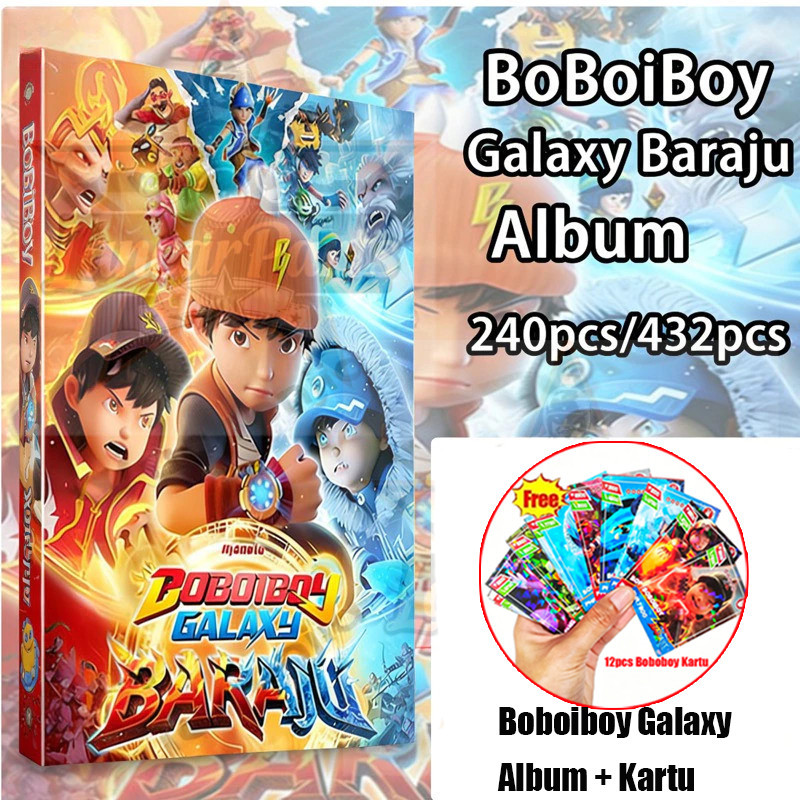 FREE BoBoiBoy Kartu Album 240PCS/432PCS BoBoiBoy Album Kartu BoBoiBoy Galaxy Baraju Album Kartu - Ho