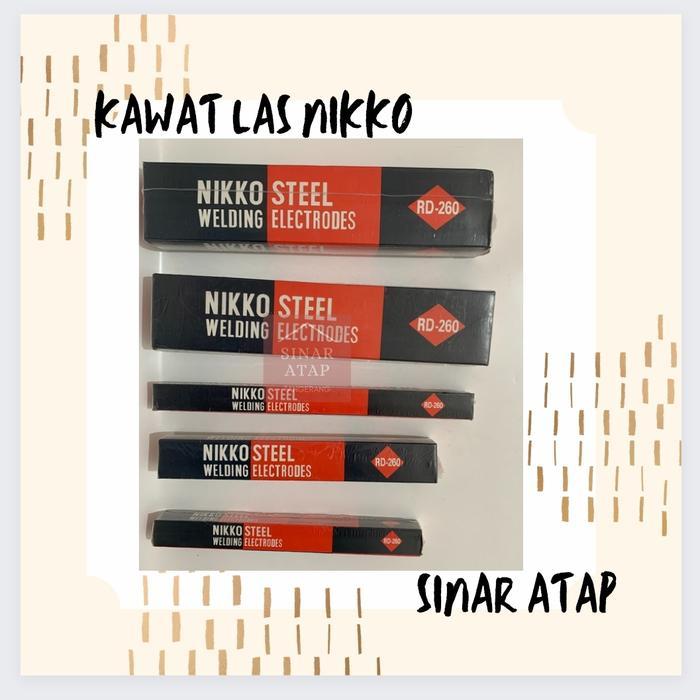 KAWAT LAS NIKKO RD 260 2.6mm 1 DUS BERAT 5KG