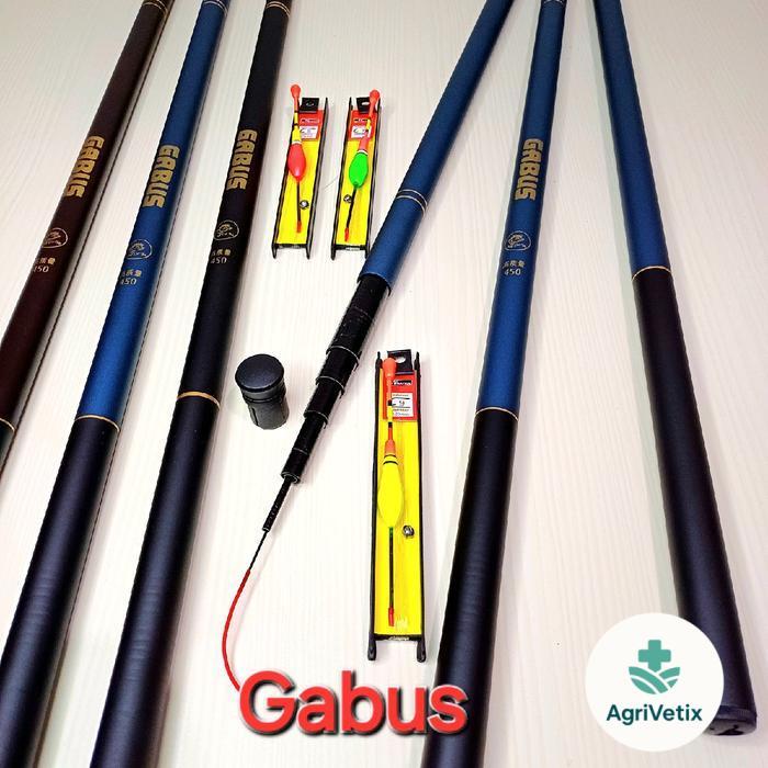 Joran Tegek Murah 1 Set Size 180 Cm - 720 Cm Fiber Composite Carbon - GoldFish 630, Joran Saja