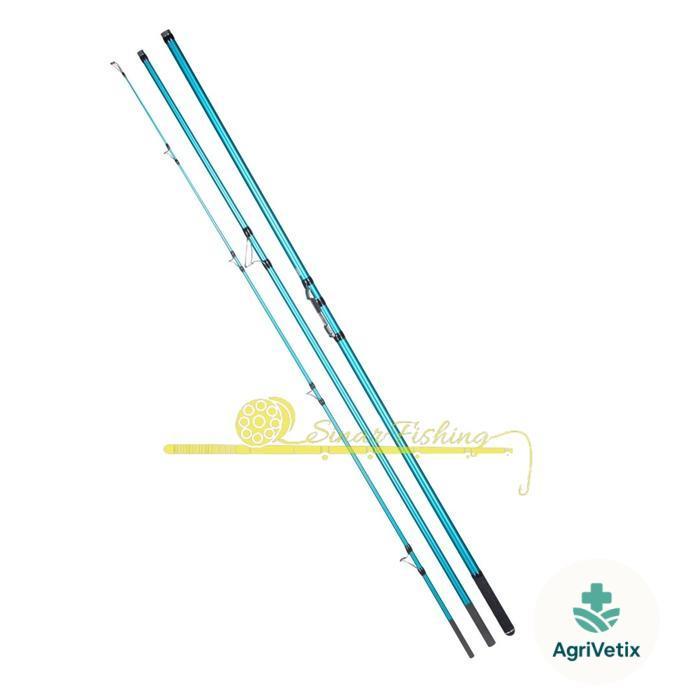 Japan Surf Rod Joran Pasiran Lurekiller Long Cast Surf 420 Cw. 100-250gr Carbon Fuji - Silver, DPS /