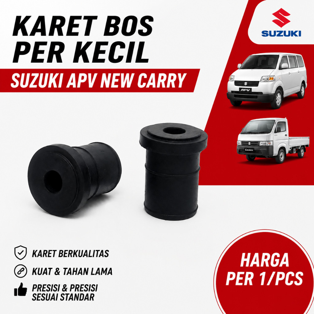 Karet Bosh Per Karet Bushing Anting Per Kecil Apv Mega Carry / Karet Per Panjang Apv Mega Carry