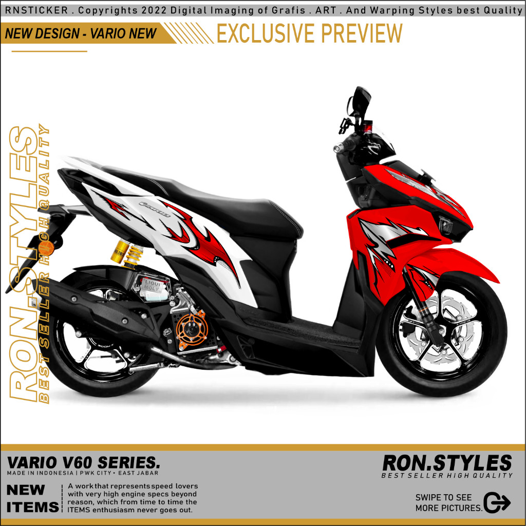 STRIPING TRANSPARAN UV VARIO 125 NEW STRIPING