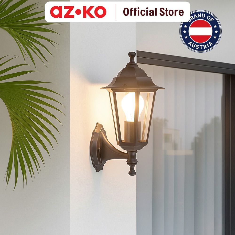AZKO Eglo Laterna-Iv Lampu Dinding 22468 - Hitam Wall Lamp Lights Lampu Tembok Bohlam Indoor Lampu D