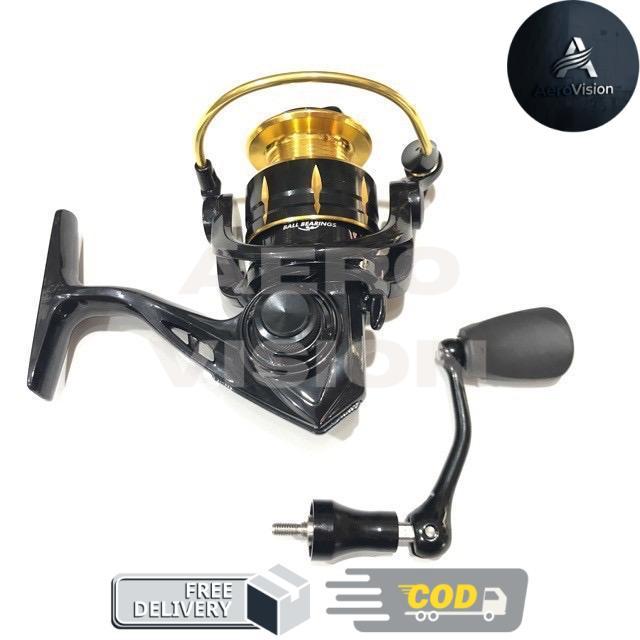 Reel Spinning Fugu Ryu 13 Ball Bearing 4000 6000 Power Handle - 6000