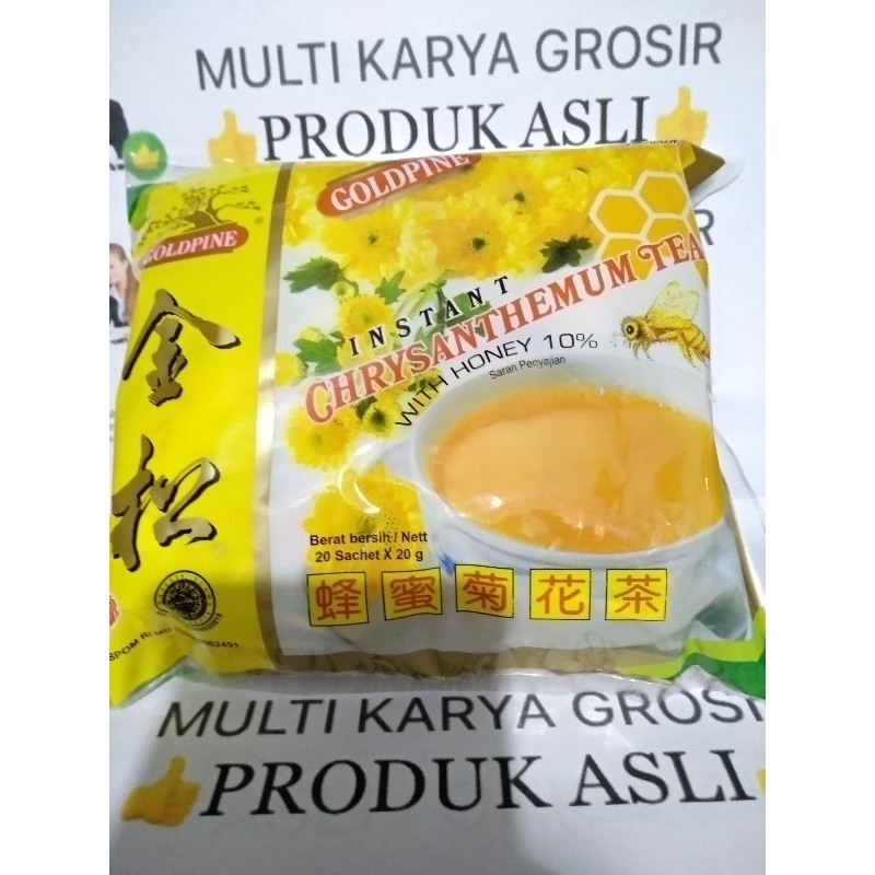 Produk Terbaru Teh Chrysanthemum Plus Madu Teh Kembang Goldpine Teh Panas Dalam Isi 20 Sachets#teh b