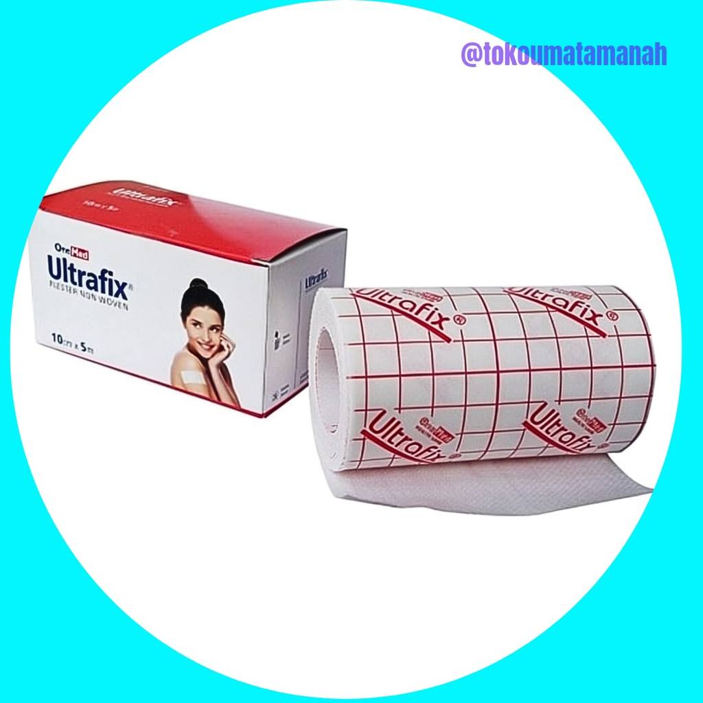 COD ORIGINAL ULTRAFIX 10cm x 5m Plester Kasa Gulung Perekat Medis Non Woven Tape Perban Luka Operasi