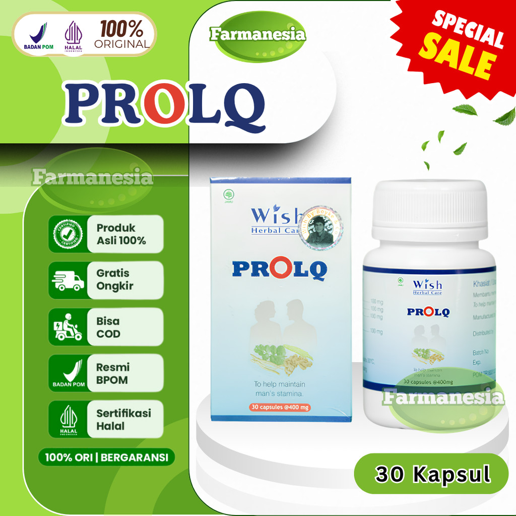 Wish proLQ - Pro LQ suplemen 100% Original herbal dr boyke vitamin Asli Resmi BPOM Halal MUI