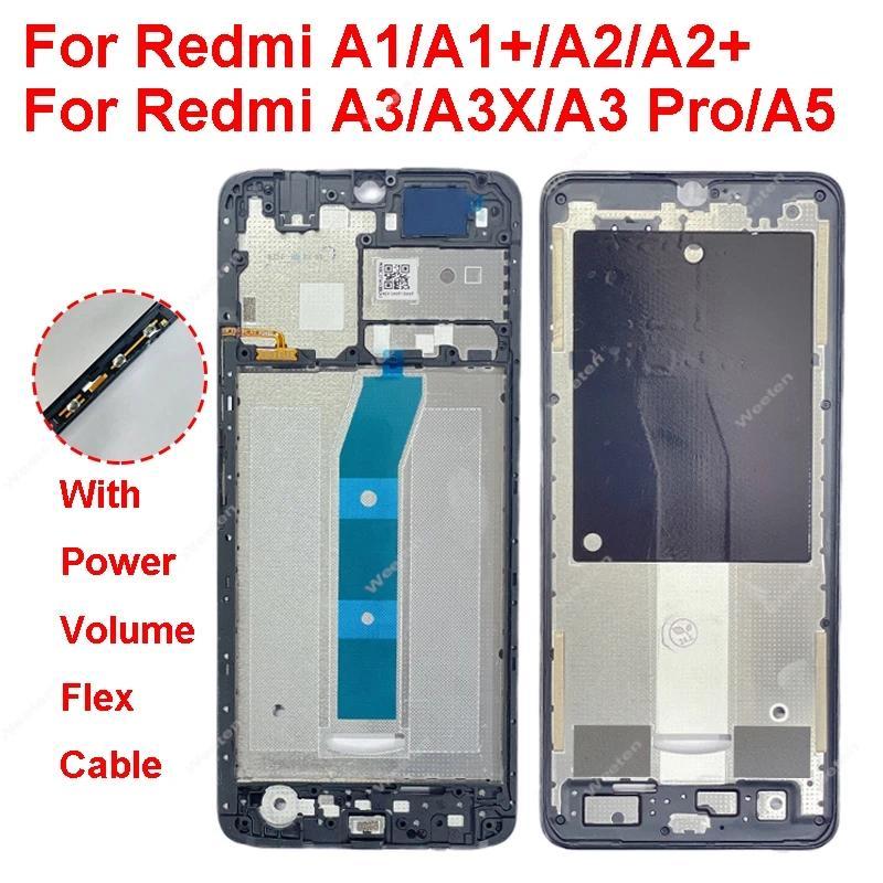 For Xiaomi Redmi A1 A2 A3 A3X A5 Plus 4G Pro LCD Display Screen Frame Cover LCD Frame Cover Holder B