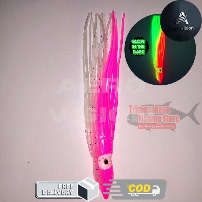 Cumi 12cm / Cumi GID / Octopus 12 cm / Cumi Karet - Pink