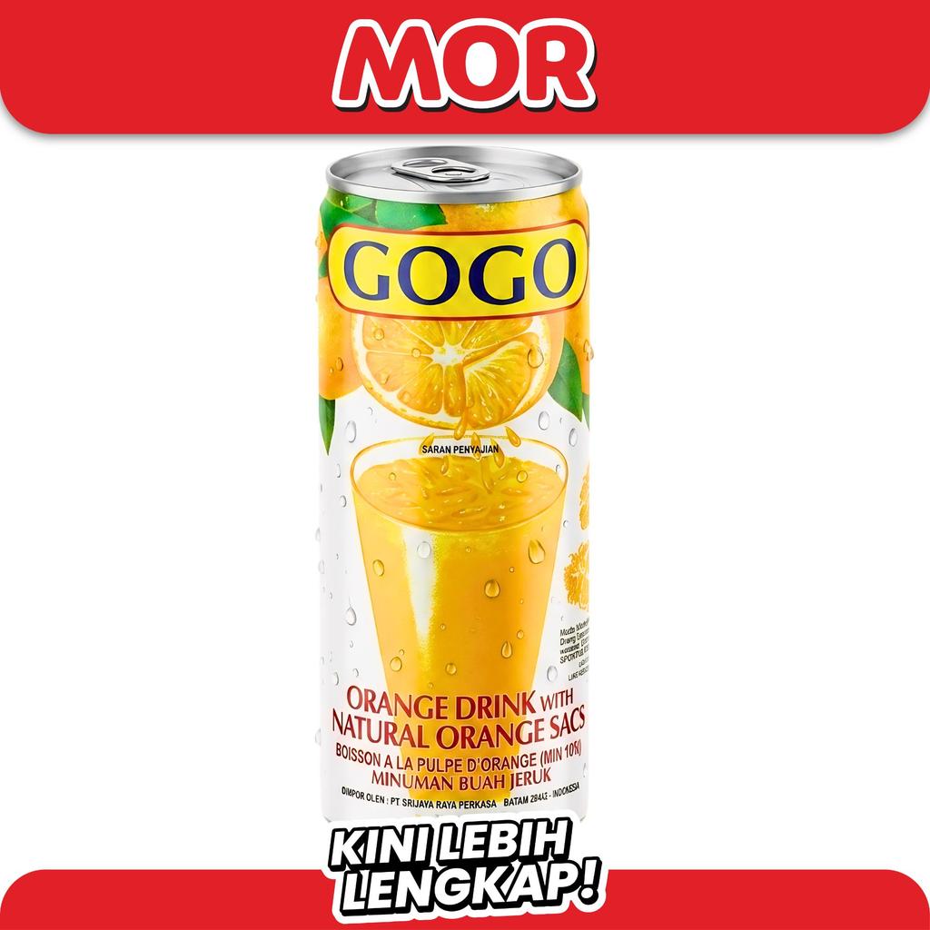 GOGO Orange Drink 237ml - Minuman Rasa Jeruk Segar Jus Buah Kemasan Anak