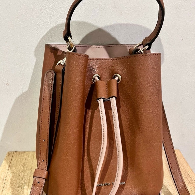 Tas Preloved Serut Bucket Samantha Th*vasa kulit asli original