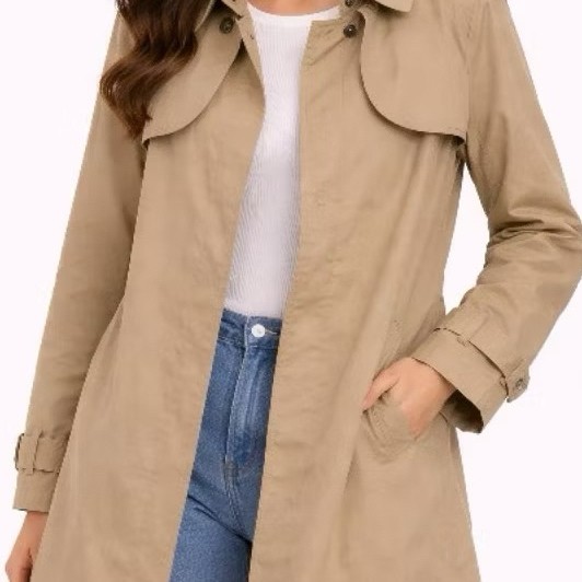 JAKET COAT GAP COKLAT BRANDED WANITA
