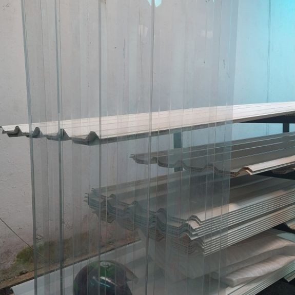 Lunalite 0.8mm Atap Transparan Gelombang Spandek Trimdek Pencahayaan Atap Spandek Galvalum