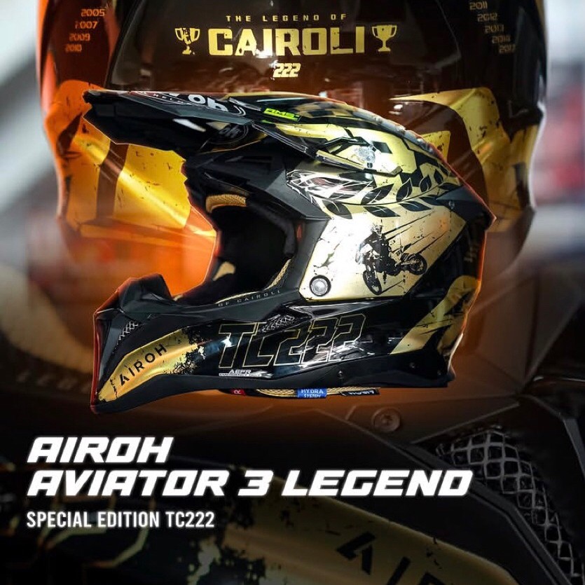 helm airoh aviator 3 legend special edition tc222