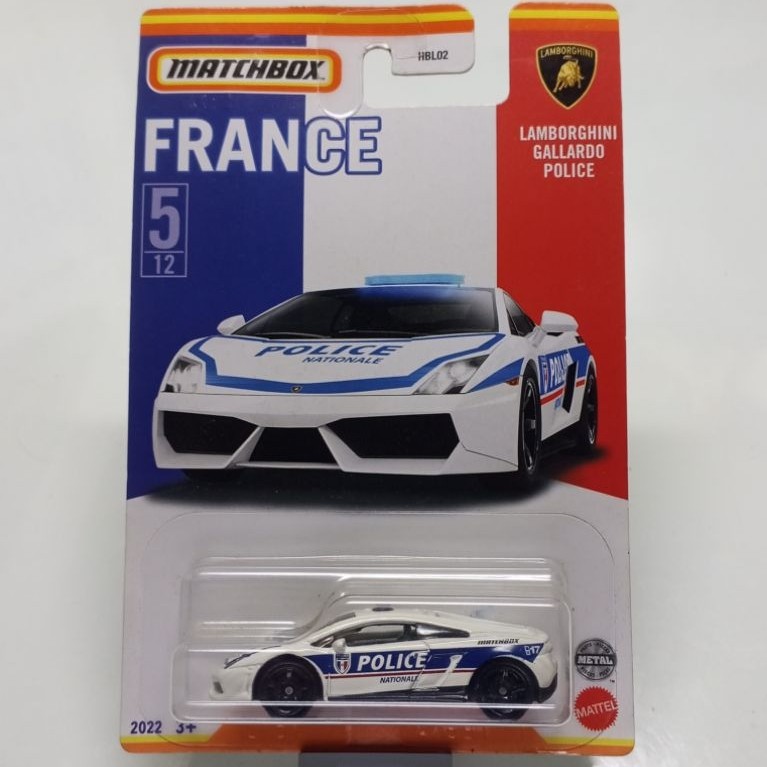 hot wheels France Lamborghini Gallardo police