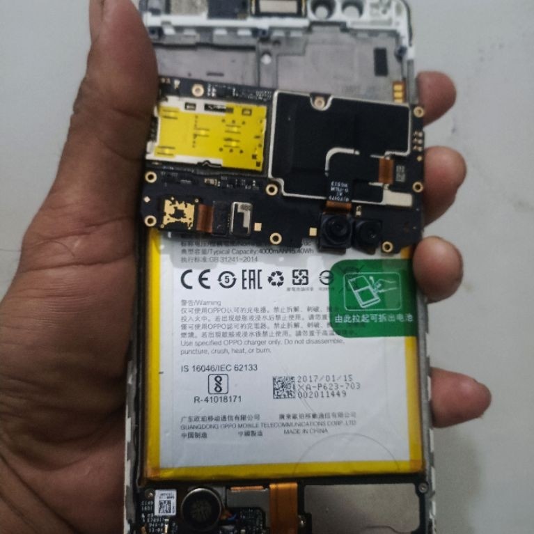 oppo f3 plus minus lcd