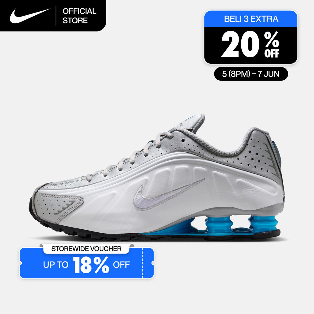 Nike Men's Shox R4 Shoes - Metallic Silver [HQ1988-005]