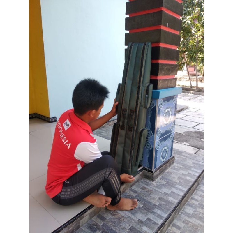 TAS PANCING PANJANG 120CM 2 RUANG BAHAN TERPAL TRUK